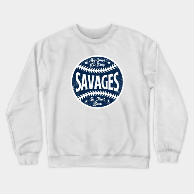 New York Savages - White Crewneck Sweatshirt by KFig21